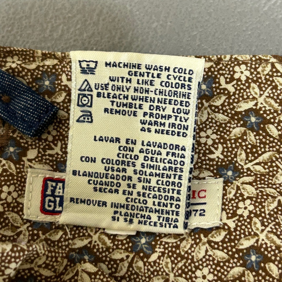 VTG Faded Glory Womens Babydoll Dress Size L Dainty Print Preppy Country Boho - Picture 7 of 10